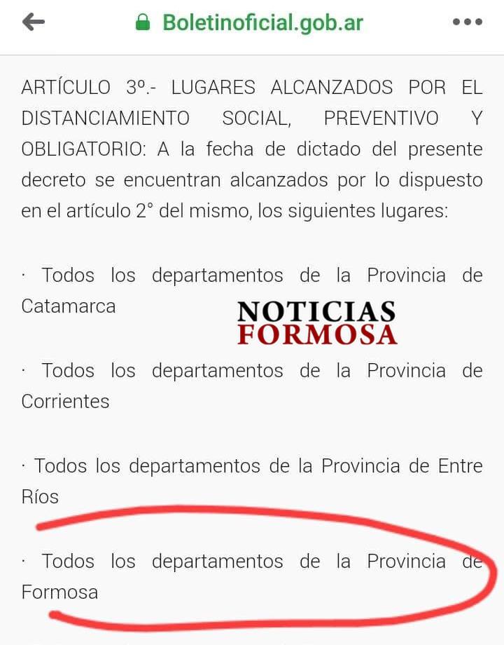 Formosa ingresa en nueva etapa de la cuarentena