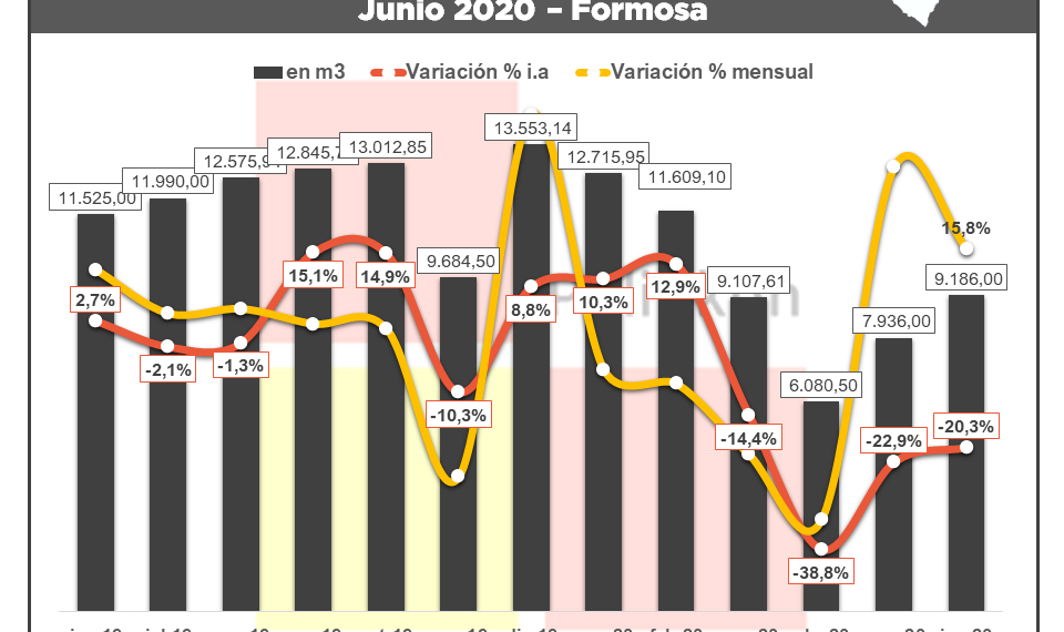 Formosa volvió a tener incrementos en venta de combustible en junio y ya superó niveles prepandemia