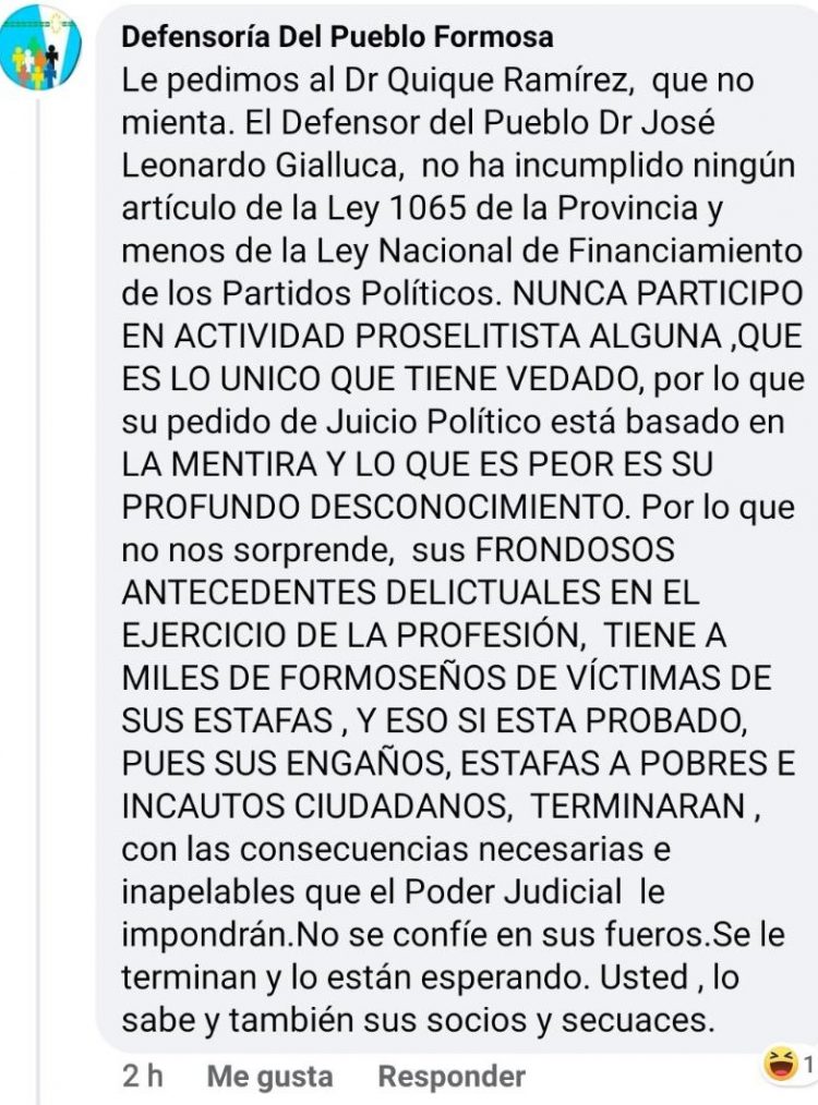 “Quique” Ramírez vs. Defensoría del Pueblo: de las redes a Tribunales