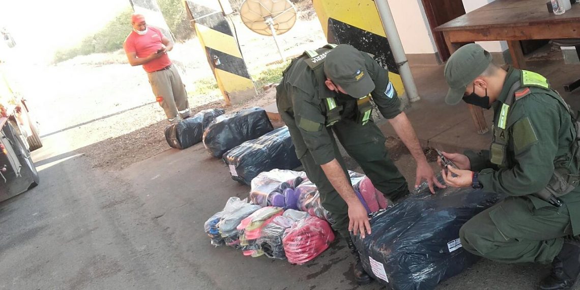 Informe semanal: Gendarmería secuestró mercadería de contrabando valuada en $4.500.000