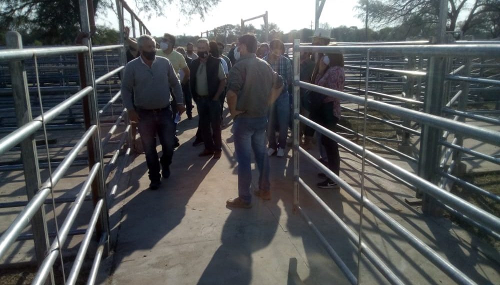 Brignole con funcionarios y colaboradores inspeccionaron y evaluaron la obra del matadero municipal