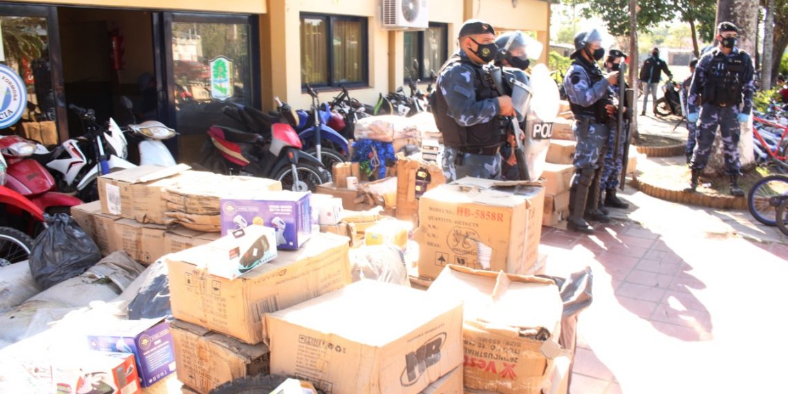 En megaoperativo en C5 secuestraron $30 millones en mercadería de contrabando