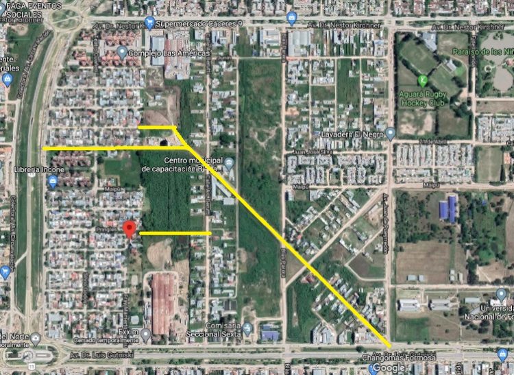 Abren y pavimentan calles que unen los barrios Incone y Alborada