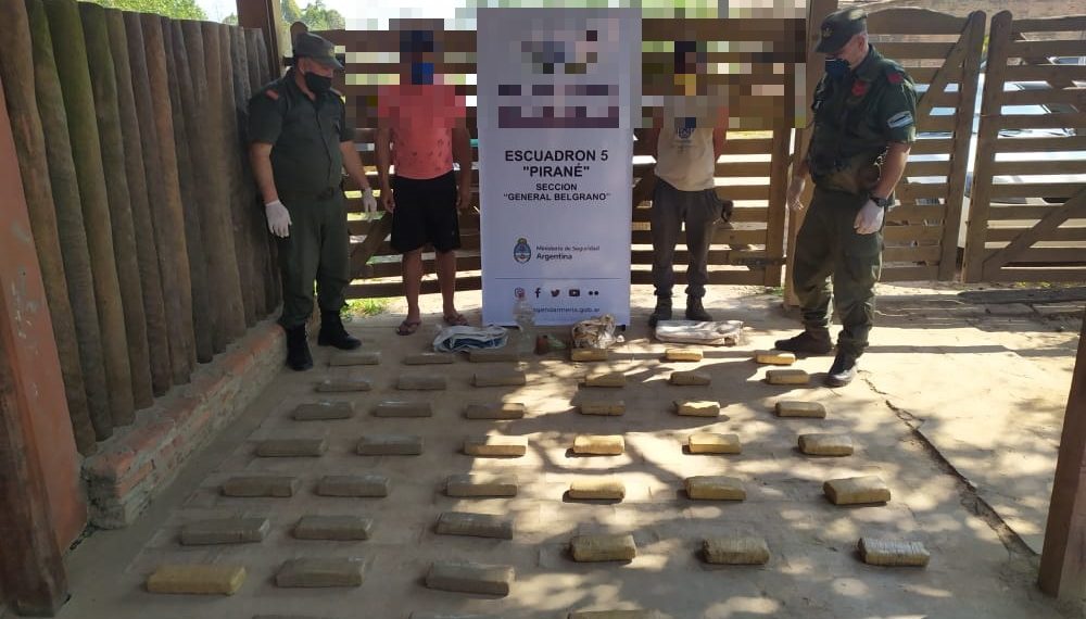 Golpe al narcotráfico: Gendarmería secuestró marihuana valuada en más de $3 millones