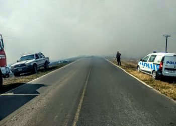 Ruta 86: por el humo cayó de su moto, la embistió una camioneta y falleció