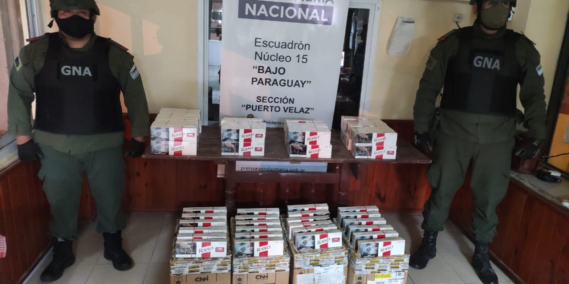 Informe semanal: Gendarmería secuestró mercadería de contrabando valuada en $4.500.000