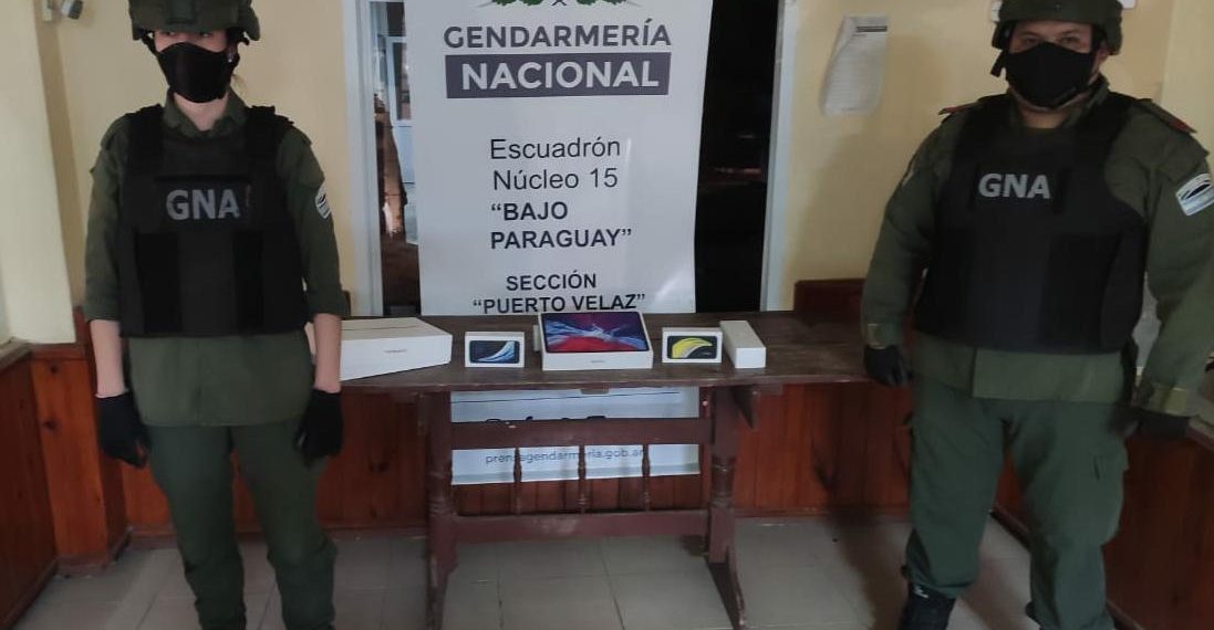 Informe semanal: Gendarmería secuestró mercadería de contrabando valuada en $4.500.000