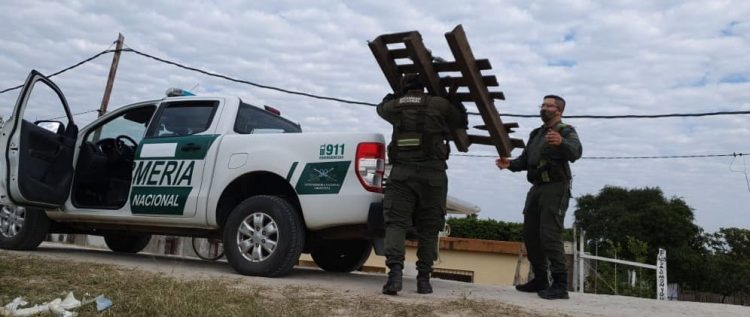 El Escuadrón 16 de GN ya lleva destruido un centenar de puentes clandestinos en Clorinda