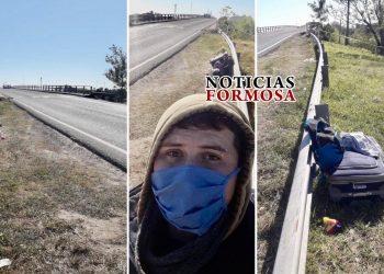 Espera autorización de ingreso, en el puente, con «hisopado negativo» a coronavirus