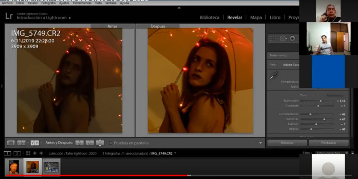 Invitan a participar en un nuevo taller virtual de revelado digital “Lightroom”