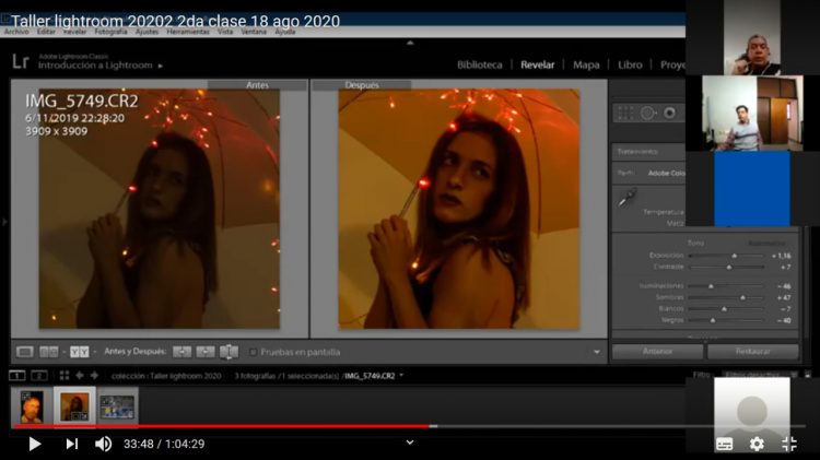 Invitan a participar en un nuevo taller virtual de revelado digital “Lightroom”