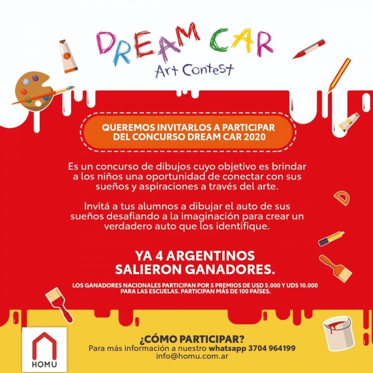 Quién dibujará «el auto de los sueños» más original?