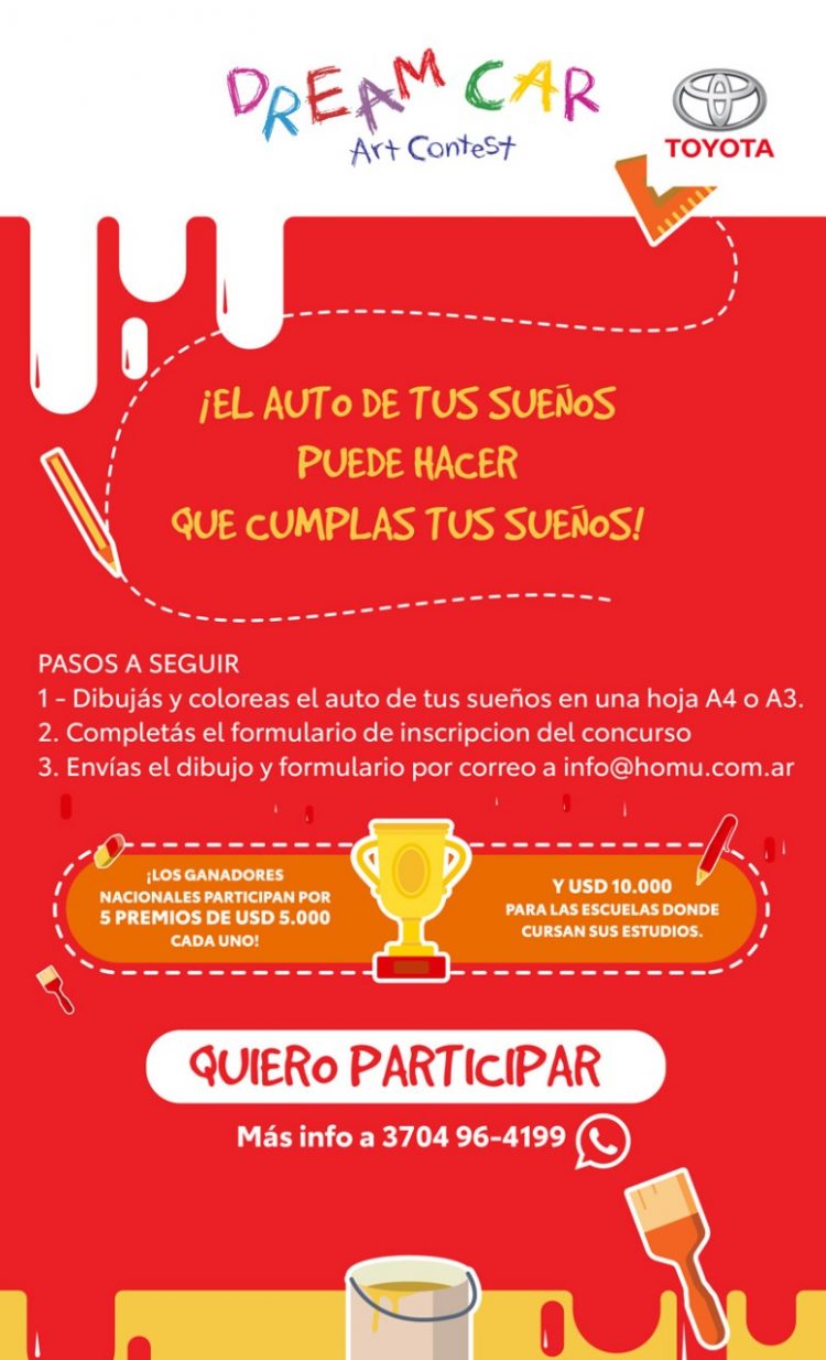 Quién dibujará «el auto de los sueños» más original?