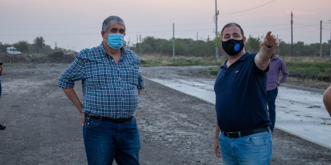 Ugelli y concejales del PJ verificaron obras reactivadas en La Nueva Formosa