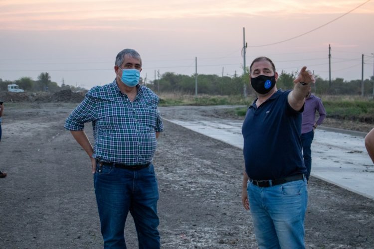 Ugelli y concejales del PJ verificaron obras reactivadas en La Nueva Formosa