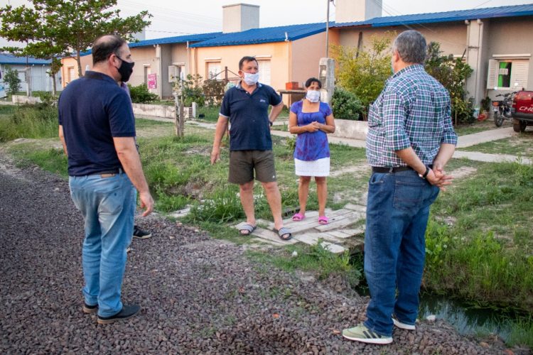 Ugelli y concejales del PJ verificaron obras reactivadas en La Nueva Formosa
