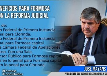 Mayans dio detalles del proyecto de reforma de la Justicia Federal y su impacto en Formosa