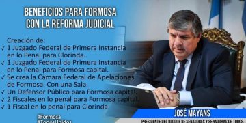 Mayans dio detalles del proyecto de reforma de la Justicia Federal y su impacto en Formosa