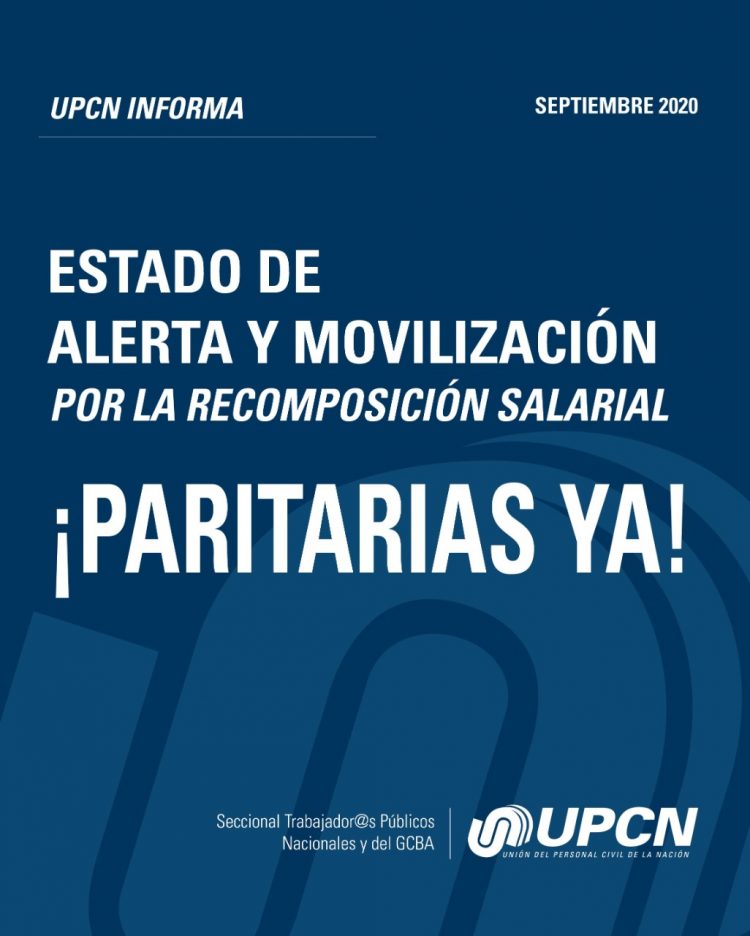 UPCN nacional pidió reapertura de paritarias y la regional Formosa ya está en alerta y movilización
