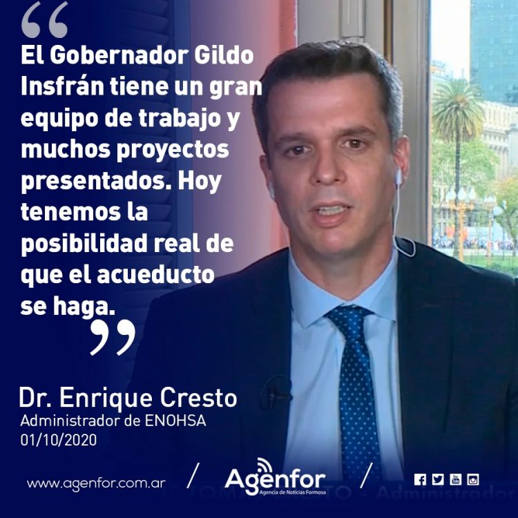 ENOHSA destinará 2.400 millones de pesos a obras de saneamiento para Formosa