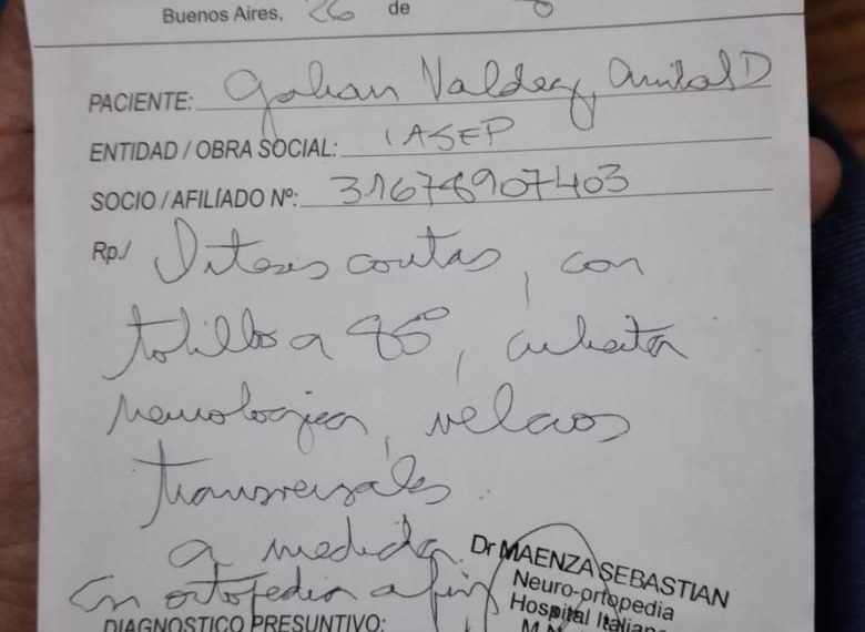Dariel tiene 5 años y necesita urgente una cirugía e implementos ortopédicos
