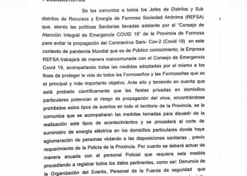 Refsa cortará la luz en fiestas privadas