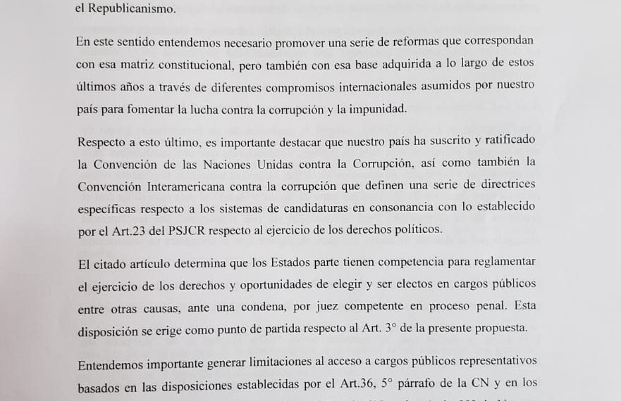Proyecto de ley busca impedir que condenados por delitos puedan ser candidatos