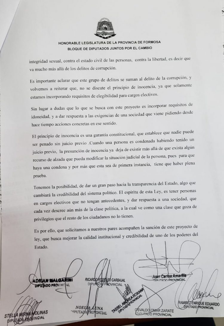 Proyecto de ley busca impedir que condenados por delitos puedan ser candidatos