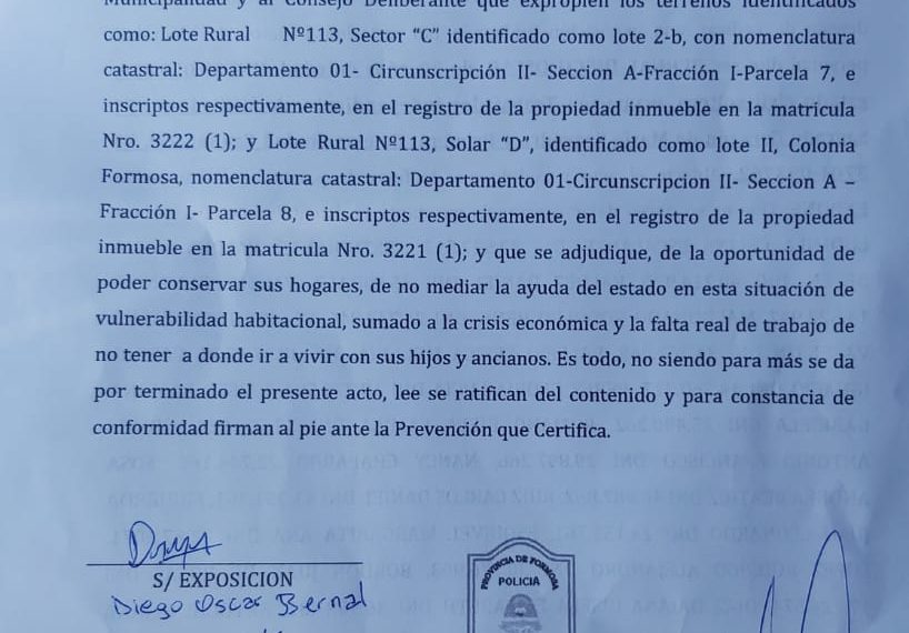 Cientos de víctimas de estafa en un loteo fraudulento en el barrio Sagrado Corazón