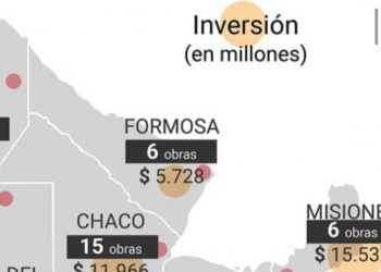 Formosa recibirá en 2021 para obras públicas casi lo mismo que se abonó por IFE