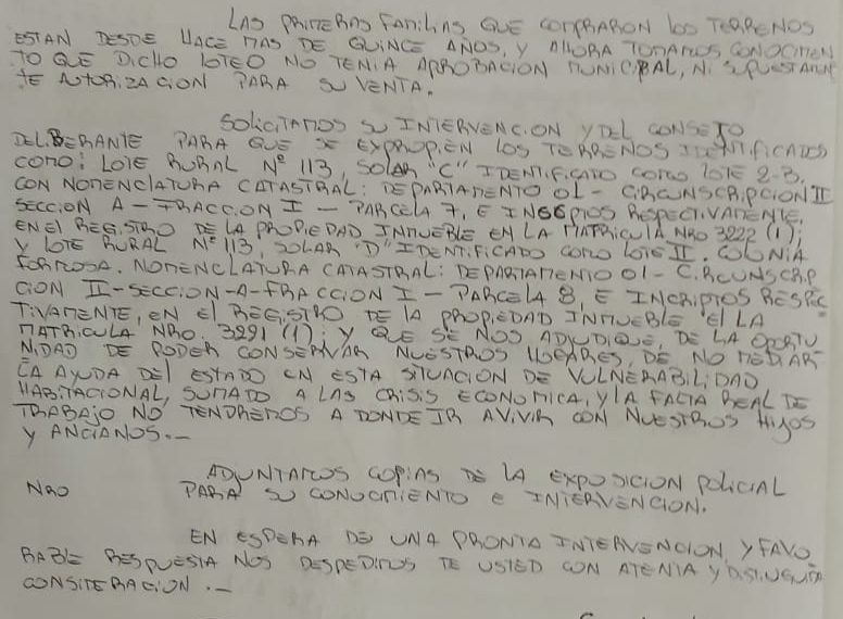 Cientos de víctimas de estafa en un loteo fraudulento en el barrio Sagrado Corazón