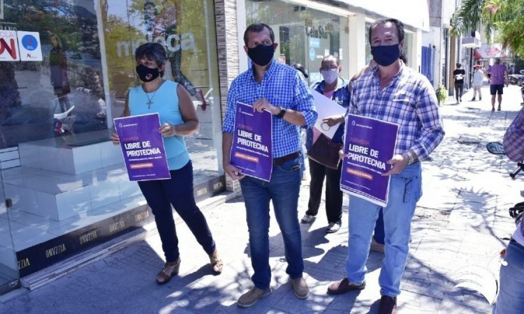 Promueven campaña para evitar el uso de pirotecnia sonora en las fiestas
