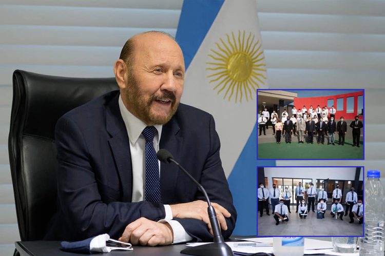 Insfrán destacó por videoconferencia su política educativa de inclusión