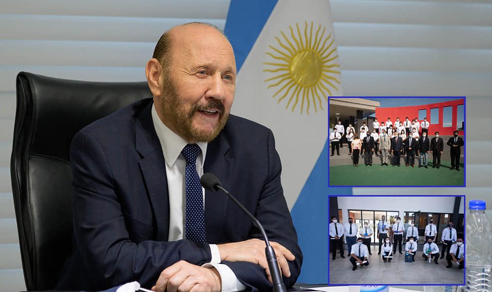 Insfrán destacó por videoconferencia su política educativa de inclusión