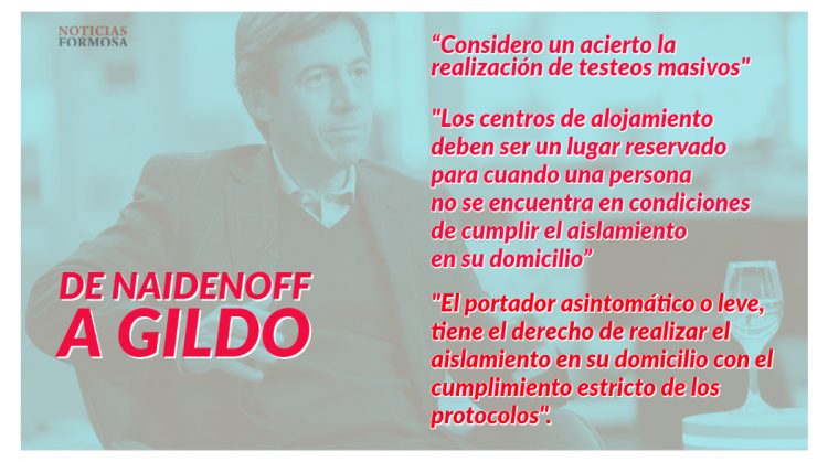 Naidenoff , por carta, le pidió a Gildo flexibilización de la cuarentena