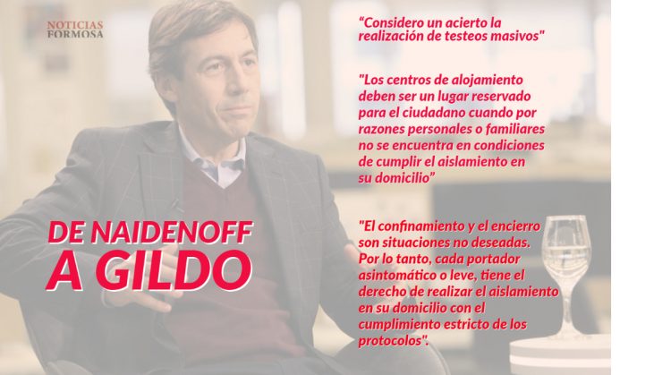Naidenoff , por carta, le pidió a Gildo flexibilización de la cuarentena
