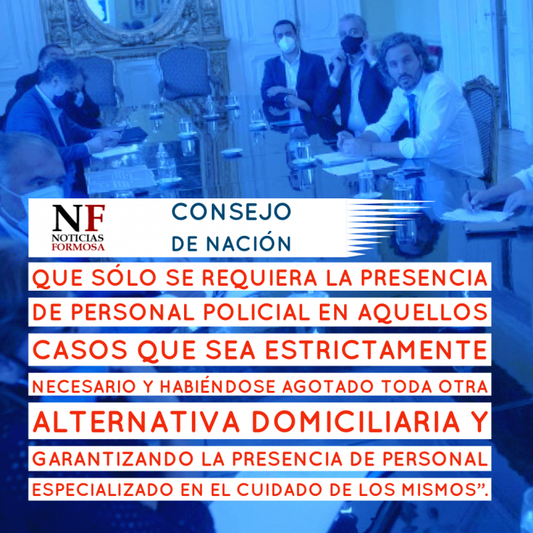 CAP: Nación pidió presencia policial «en aquellos casos que sea estrictamente necesario»