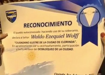 “Pueblo de Clorinda” declaró huésped de honor a Waldo