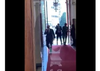 En medio de las críticas a su gestión, Gildo Insfrán llegó a Casa Rosada