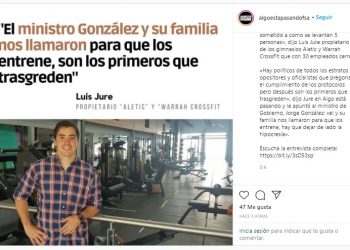 “Jorge González y su familia nos llamaron para que los entrene” en el gimnasio
