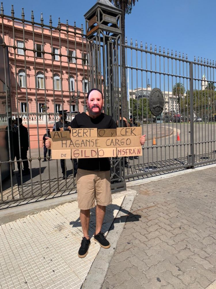 Jóvenes reclamaron frente a Casa Rosada por los DDHH en Formosa