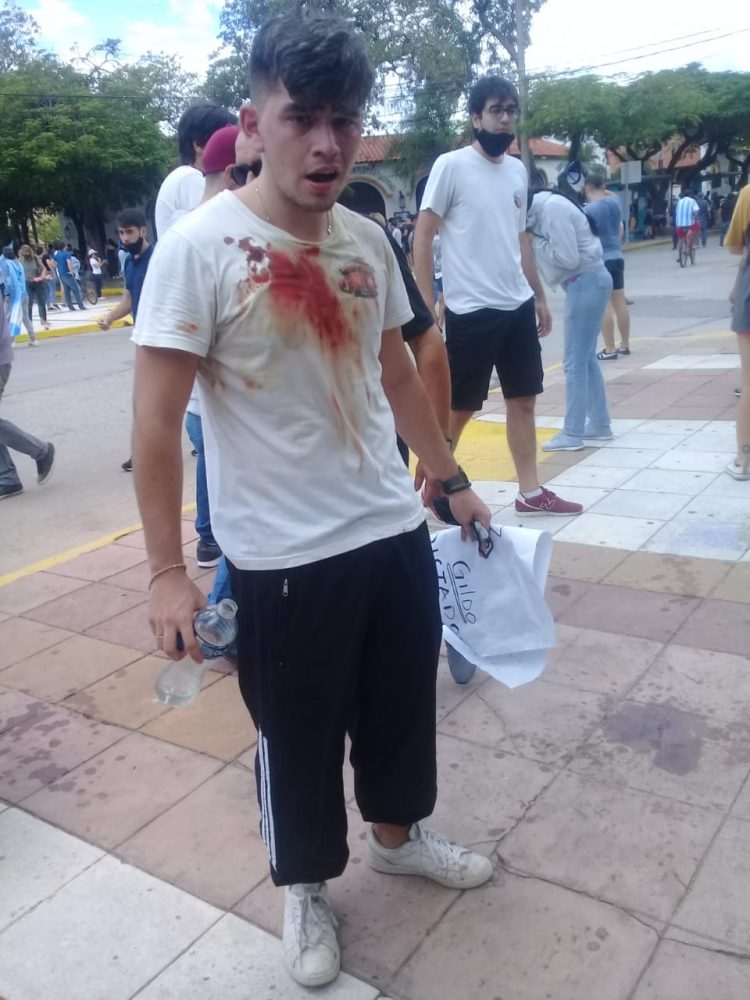 Incidentes en la marcha contra la fase 1 en pleno centro