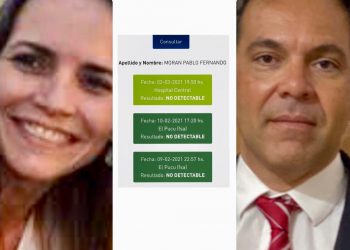 Jueces federales y personal hisopados; todos negativos