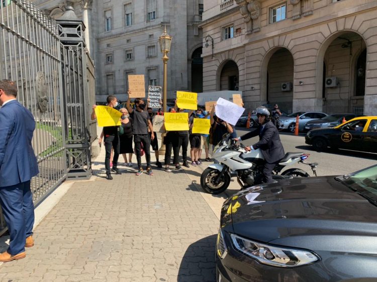 Jóvenes reclamaron frente a Casa Rosada por los DDHH en Formosa