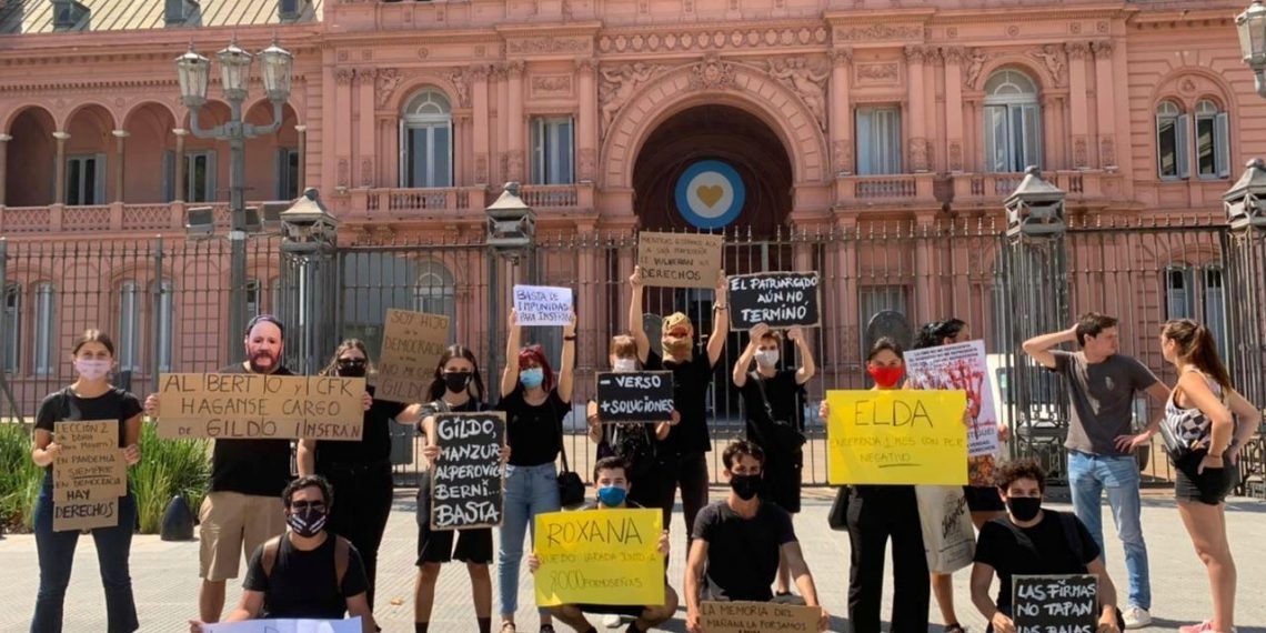 Jóvenes reclamaron frente a Casa Rosada por los DDHH en Formosa