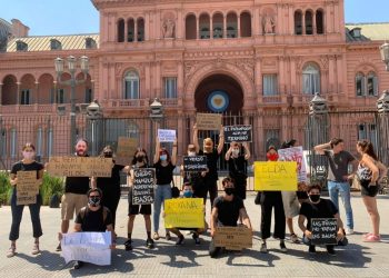 Jóvenes reclamaron frente a Casa Rosada por los DDHH en Formosa