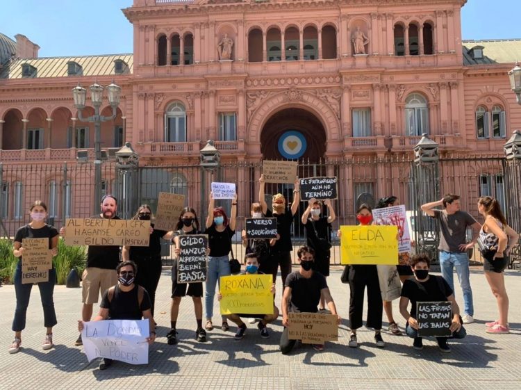 Jóvenes reclamaron frente a Casa Rosada por los DDHH en Formosa