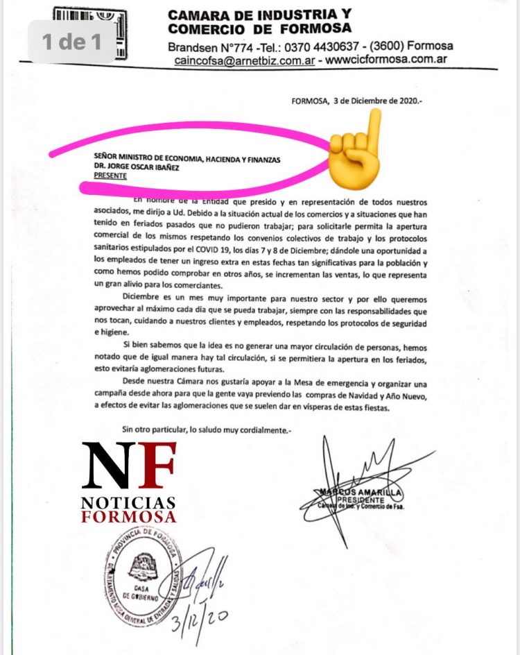 El comercio le respondió a Ibáñez: “hace casi un año que esperamos el diálogo”
