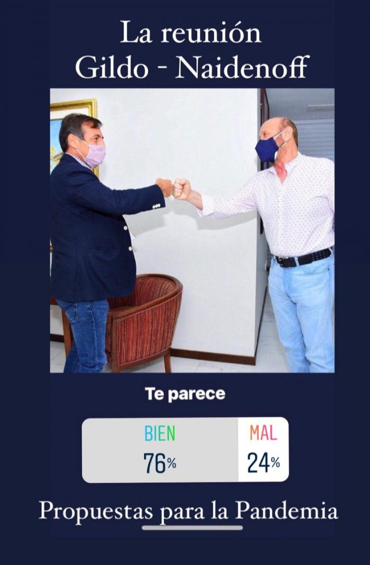 Relevamiento NF: apoyo en las redes al encuentro Insfrán-Naidenoff