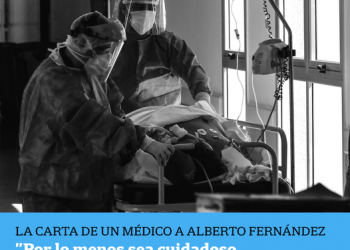 La fuerte carta de un médico a Alberto Fernández